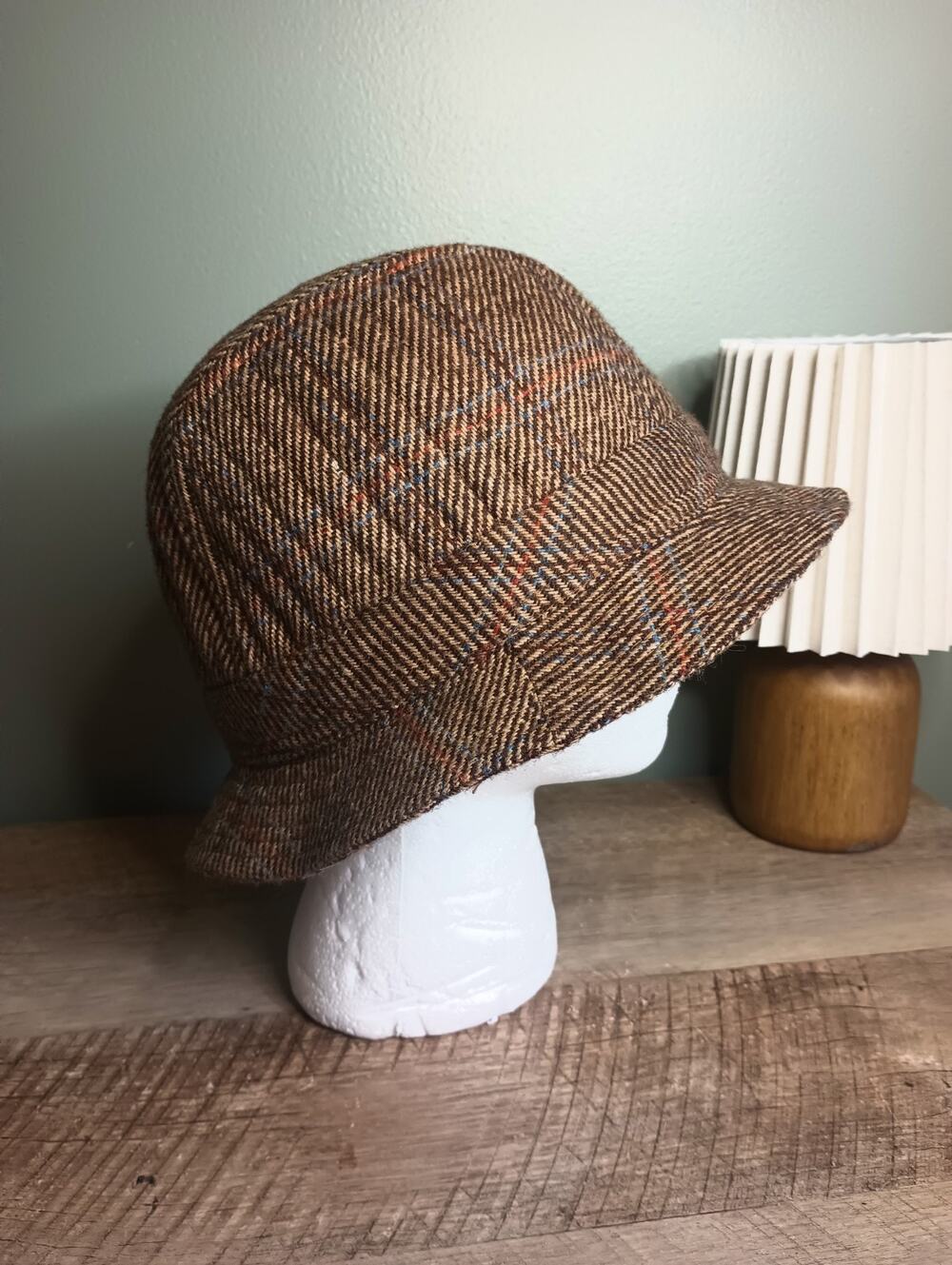 Vintage Totes Tweed Bucket Hat L Academia Heritage British Country 90s